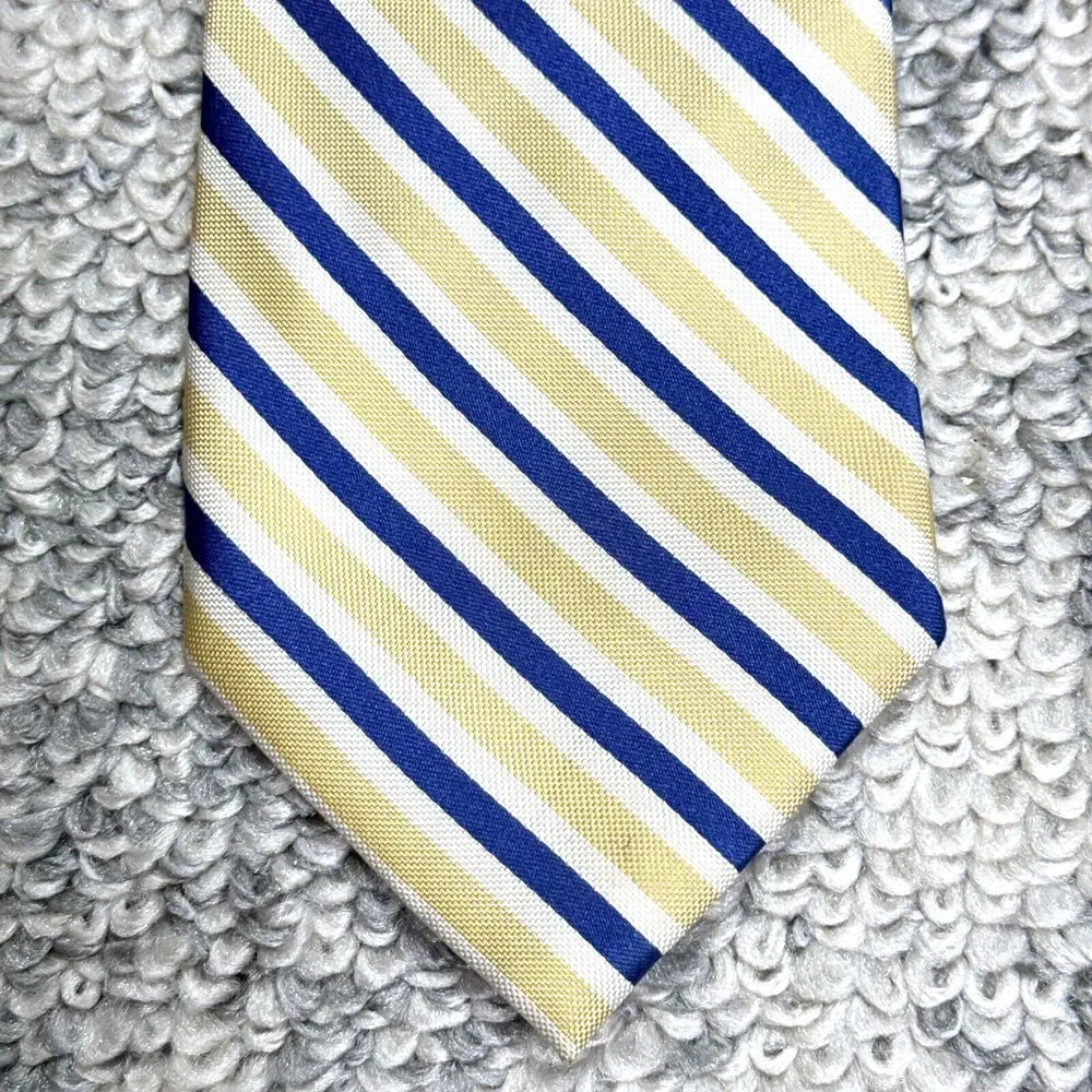 Tommy Hilfiger Men's‎ One Size Blue Green Classic Diagonal Striped Tie 3.5